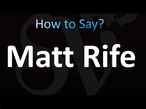 r rife|how to pronounce rife.